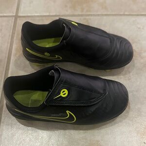 Nike Kids Black and Neon Green Soccer